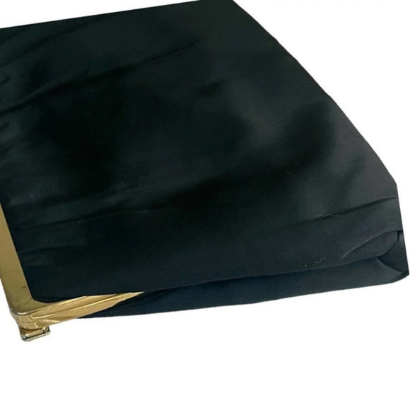 After Five Vintage Black‎ Chiffon Handbag Clutch Attached Coin Bag - Picture 13 of 13